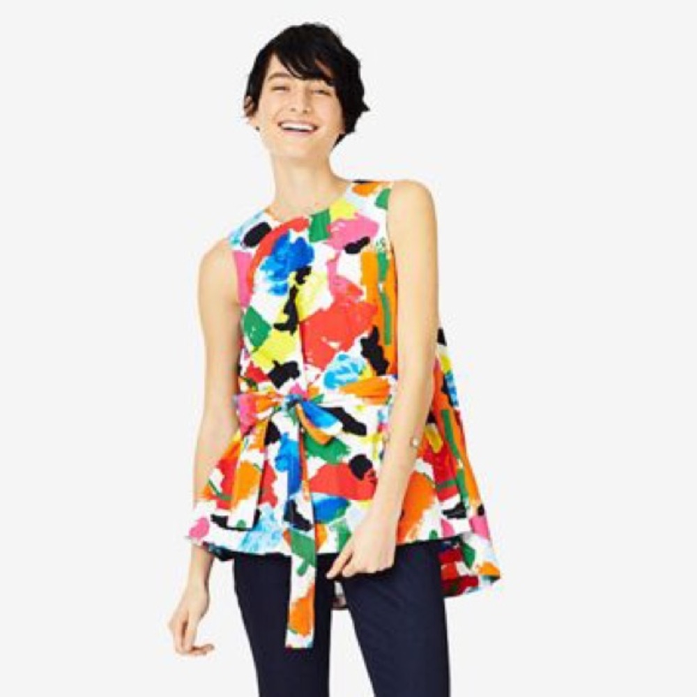Kate Spade Saturday Trapeze Colorful Top